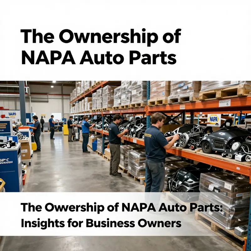 The logos represent the ownership of NAPA Auto Parts by Genuine Parts Company.