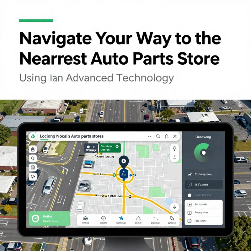 Advanced GPS technology illustrating local auto parts store locations seamlessly.