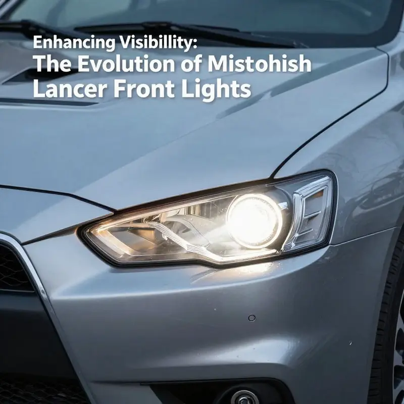 Halogen headlights provide a basic but reliable lighting solution for the Mitsubishi Lancer.