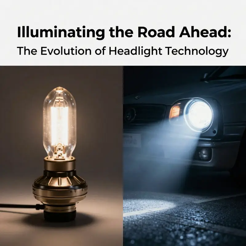 Illustrating the stark contrast in illumination capabilities between halogen and HID headlights.