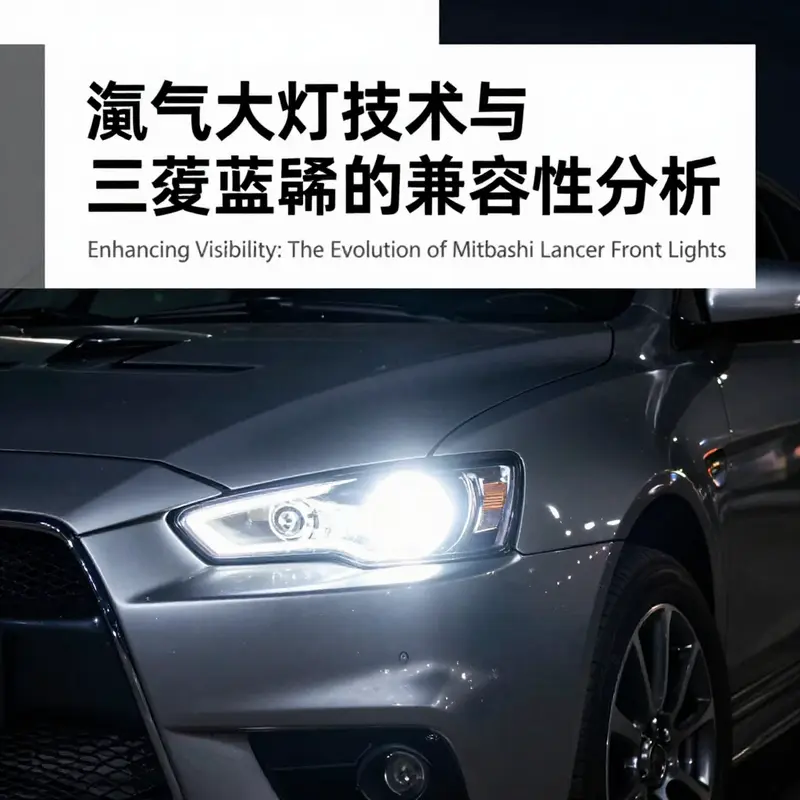 Halogen headlights provide a basic but reliable lighting solution for the Mitsubishi Lancer.