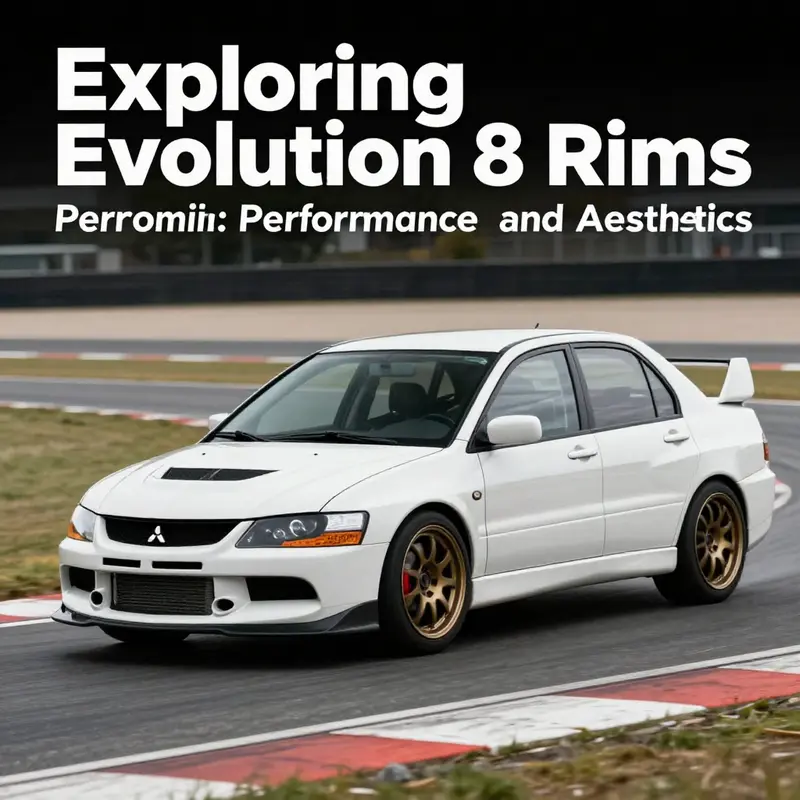 The lightweight and performance-oriented standard Enkei wheels on an EVO 8.