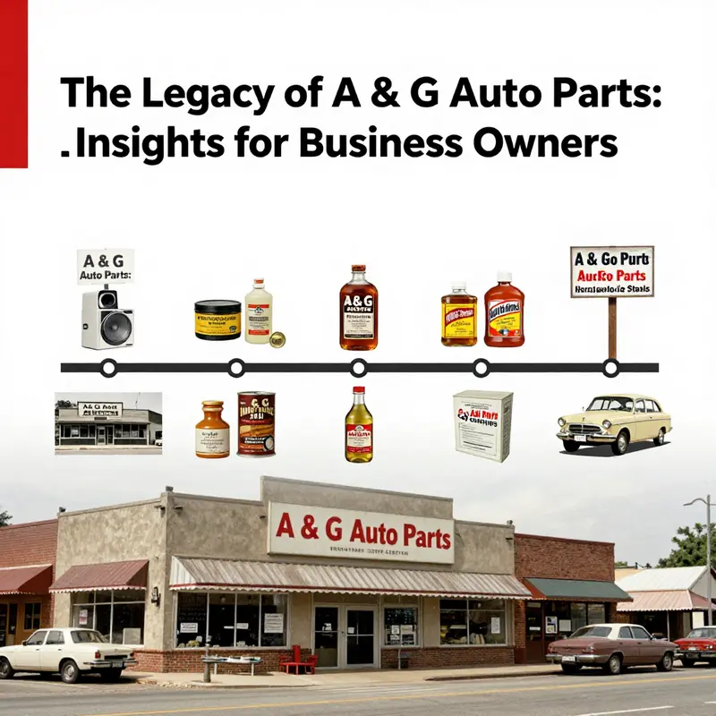 A visual representation of the historical milestones of A & G Auto Parts showcases its legacy in the automotive industry.