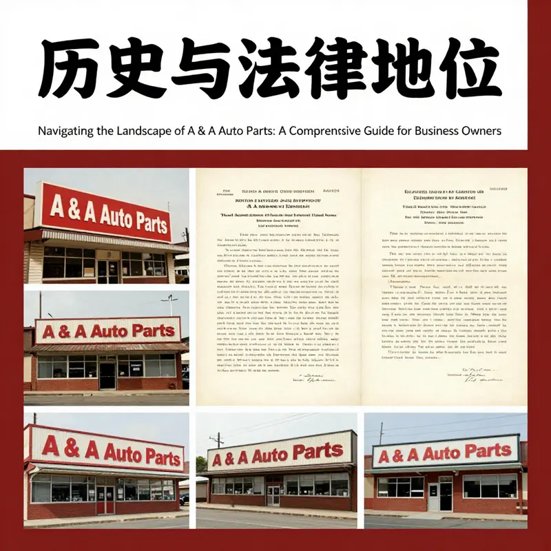 A visual representation of A & A Auto Parts’ historical evolution and legal status.