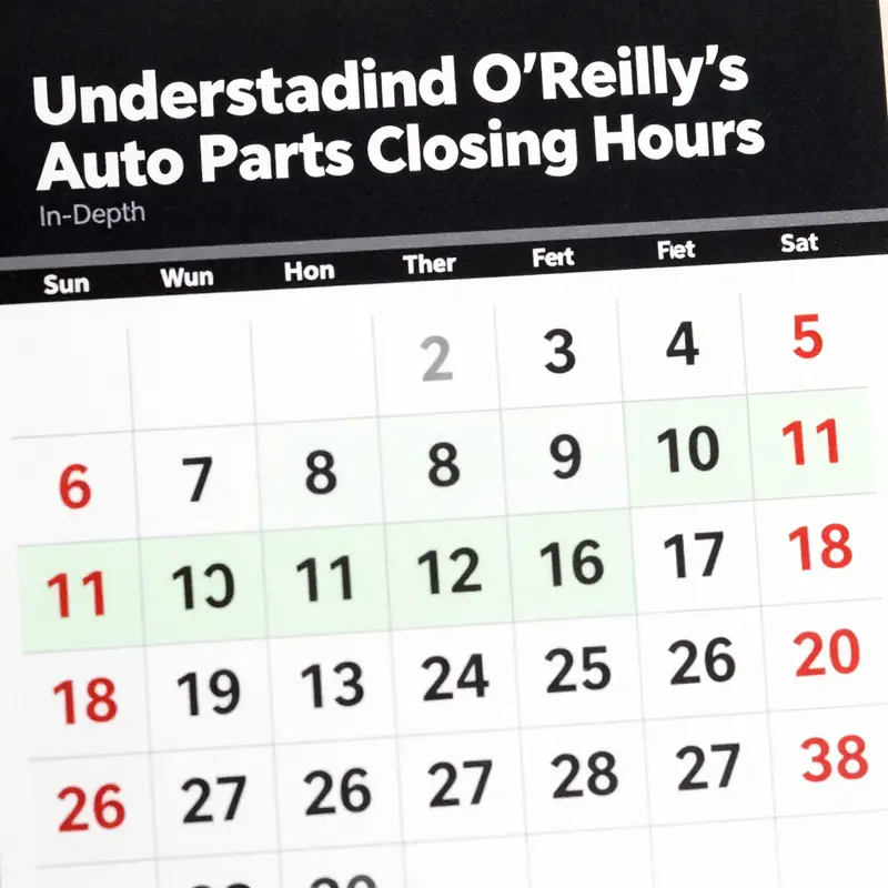 A view of O’Reilly Auto Parts, illustrating the retail environment at closing time.