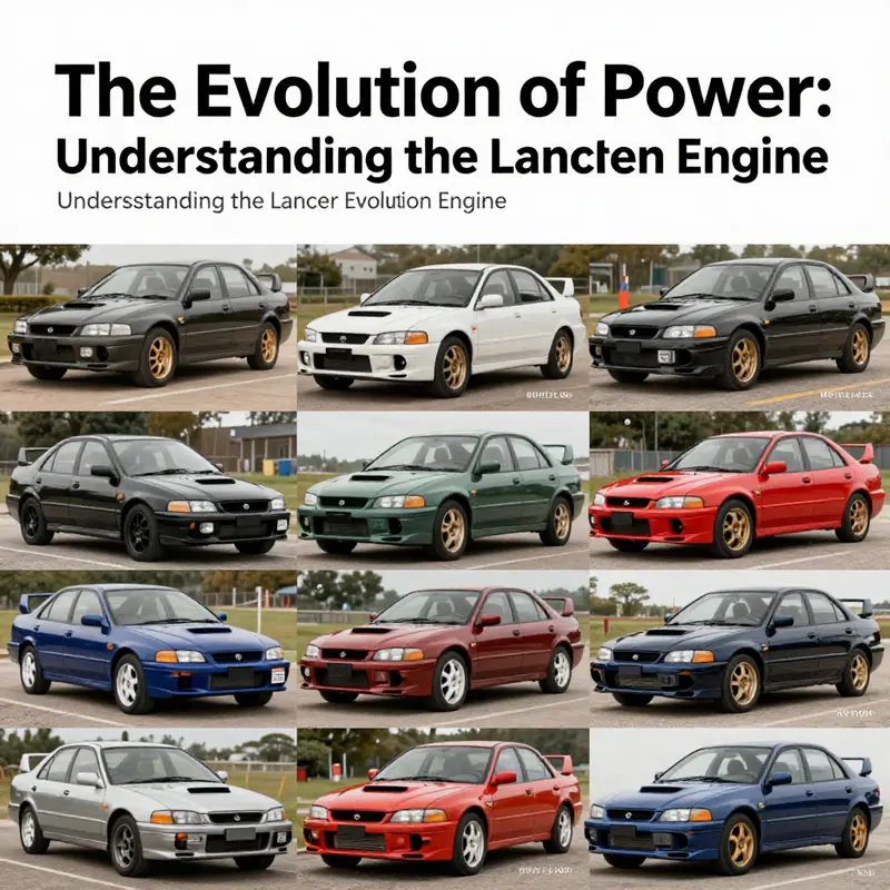 The legendary 4G63T engine showcasing its design and significance in Lancer Evolution history.