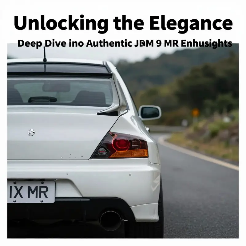 Authentic JDM Evo 9 MR taillights featuring a distinct black chrome finish.