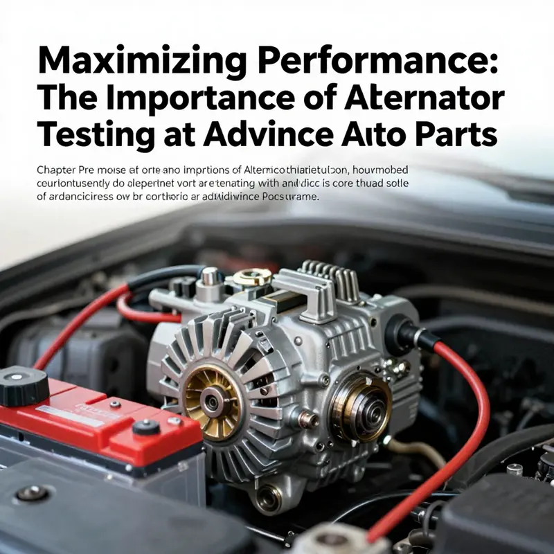 A technician demonstrates the testing process of an alternator at Advance Auto Parts, emphasizing the technical care provided.