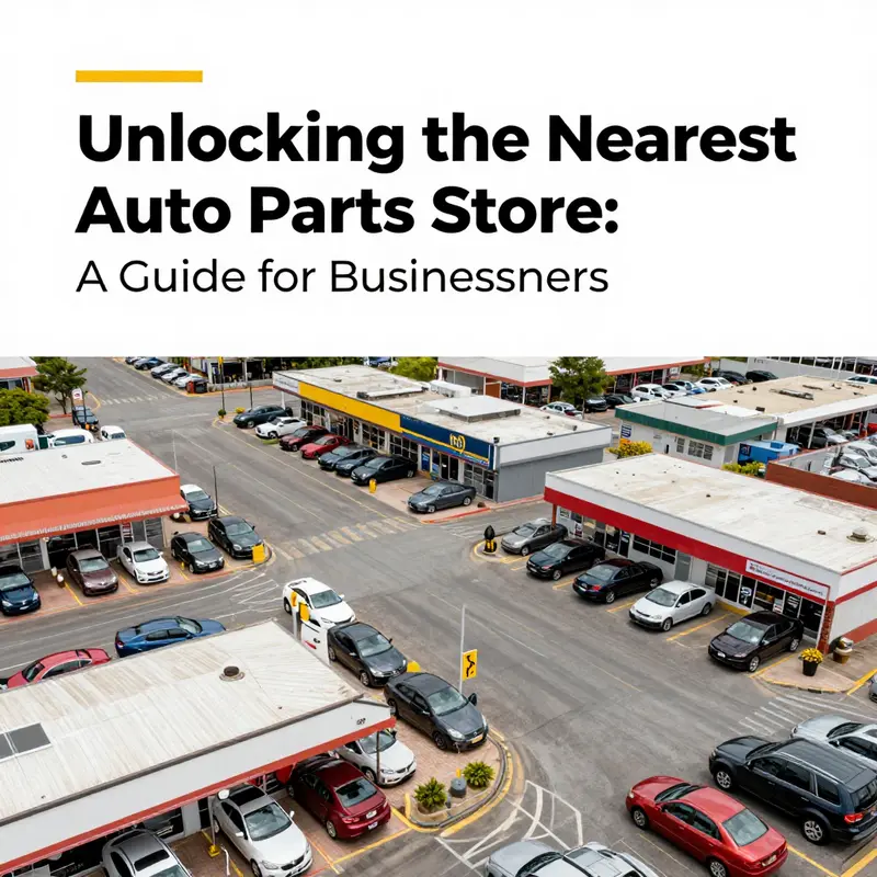 Using a smartphone’s location services to identify nearby auto parts stores.
