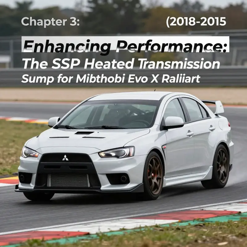 SSP Performance SST Heated Transmission Sump designed for Mitsubishi Evo X Ralliart.