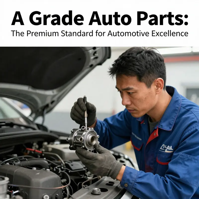 An array of A Grade auto parts highlighting their premium quality and characteristics.