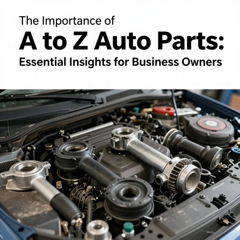 A view of A to Z Auto Parts highlighting their extensive inventory of used auto parts available for purchase.
