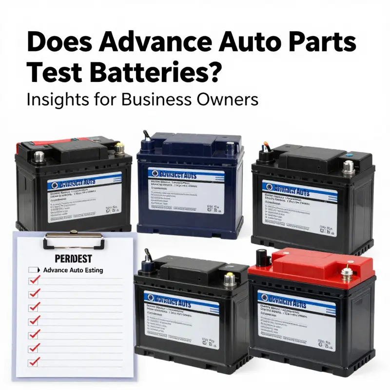 An employee conducting battery testing at Advance Auto Parts, ensuring quality service for customers.