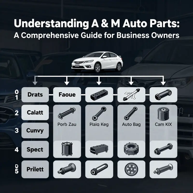 The A & M Auto Parts storefront illustrating its extensive range of automotive components.