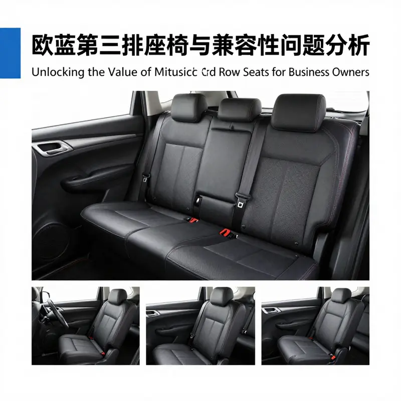 Third-row seat of the 2020-2024 Mitsubishi Outlander Sport, highlighting its premium quality.