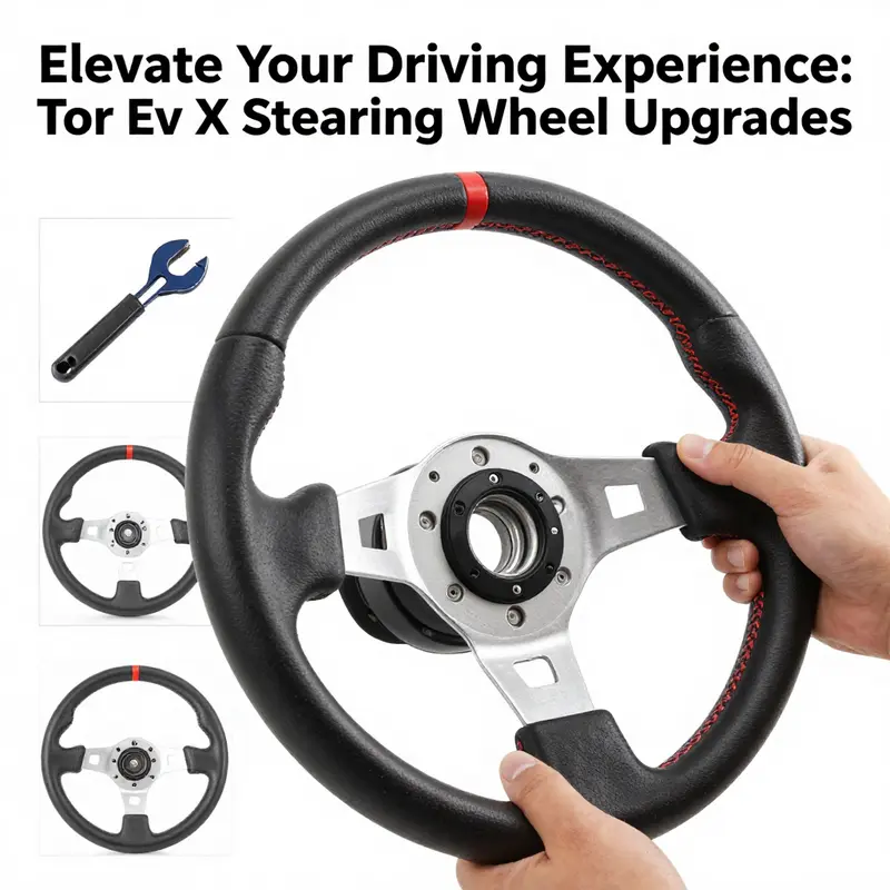 The Evo X steering wheel exemplifying premium leather craftsmanship for optimal grip and comfort.