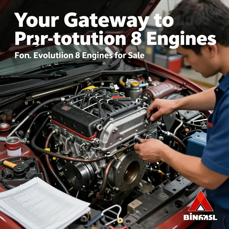 A selection of brand new Mitsubishi Evolution 8 engine components ready for sale.