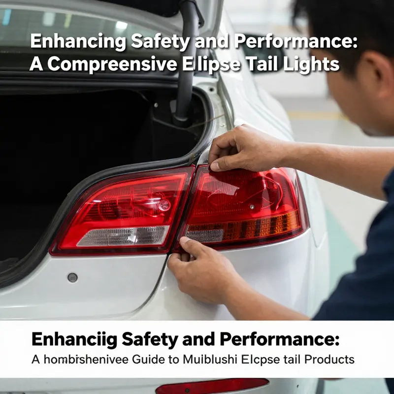 Mitsubishi Eclipse tail lights in use, demonstrating their safety functions during night driving.