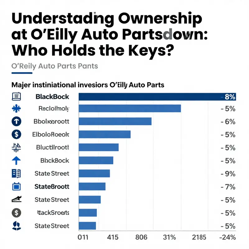 Institutional ownership analysis of O’Reilly Auto Parts illustrating major investors and their respective shareholdings.