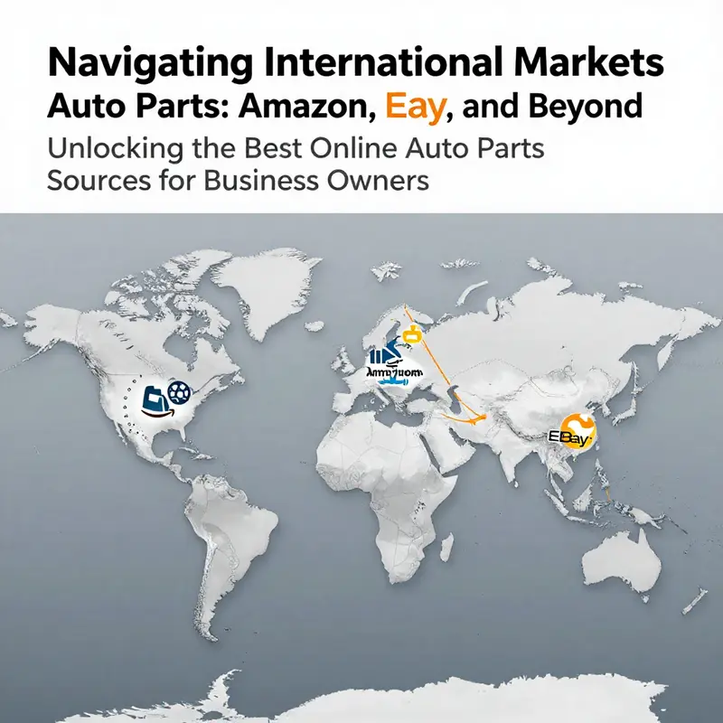Comparison chart of top online auto parts platforms for professional and consumer use.