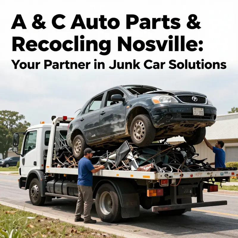 A clear view of A & C Auto Parts & Recycling highlighting its recognizable signage.