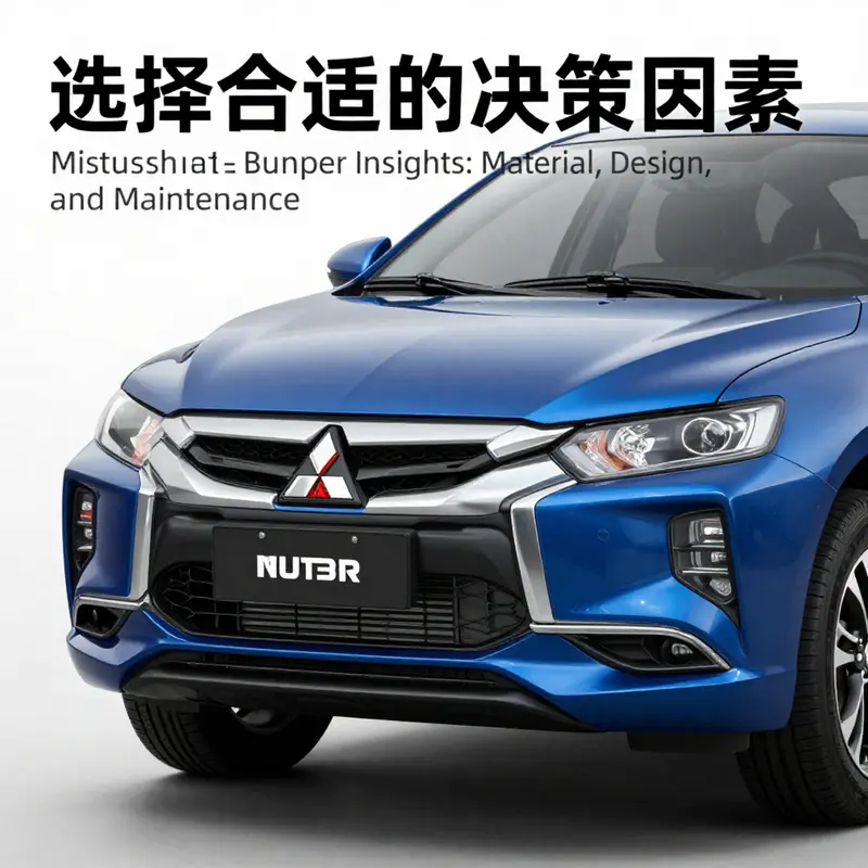 Comparison of various bumper materials for Mitsubishi Lancer highlighting their performance attributes.