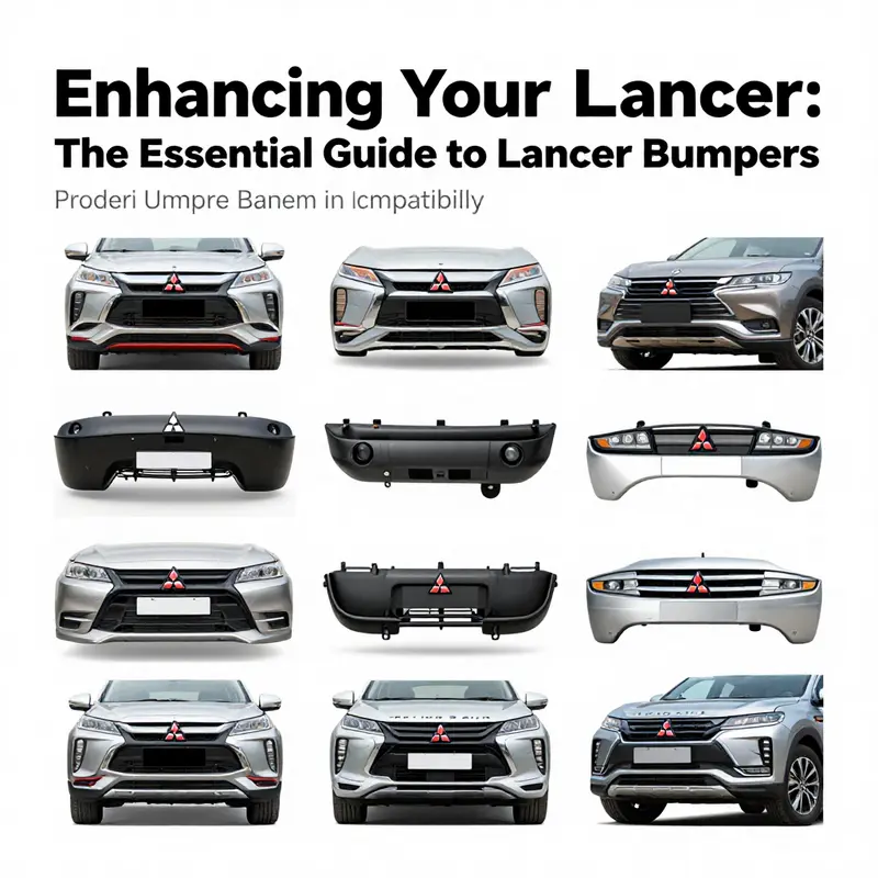 Different models of Lancer bumpers reflecting compatibility and design diversity.