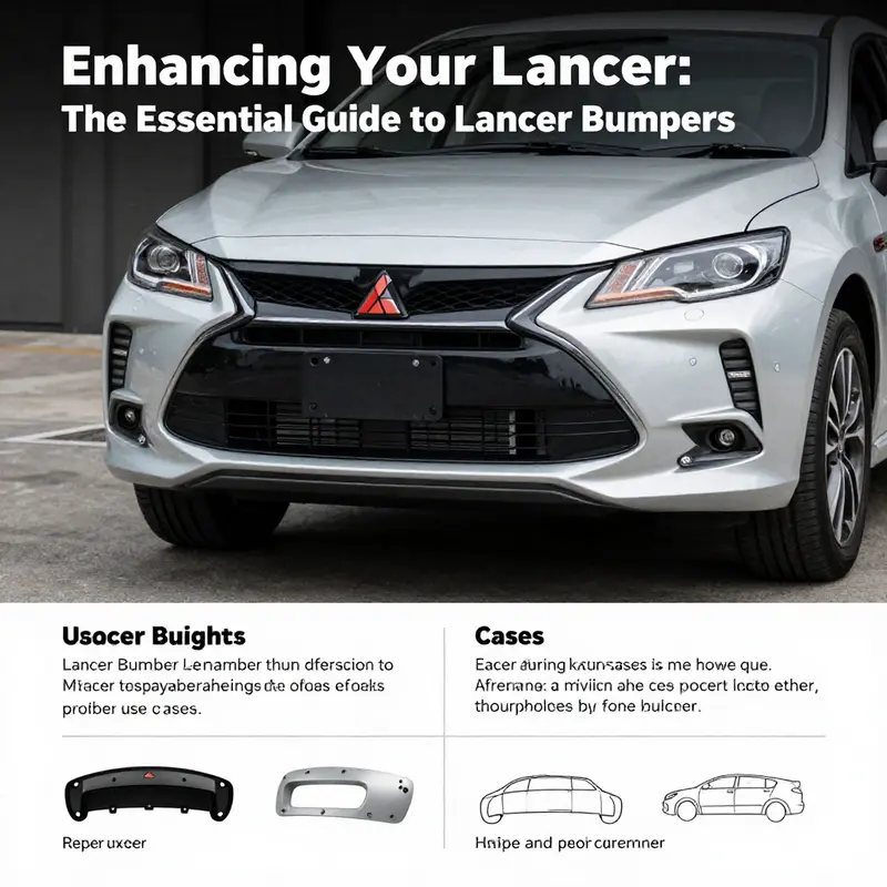 Different models of Lancer bumpers reflecting compatibility and design diversity.