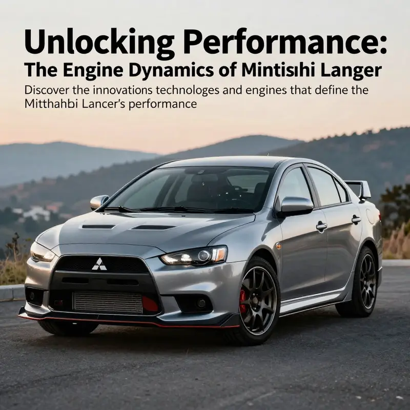 Elegant Mitsubishi Lancer showcased in a scenic setting, representing its dynamic design and engine power.