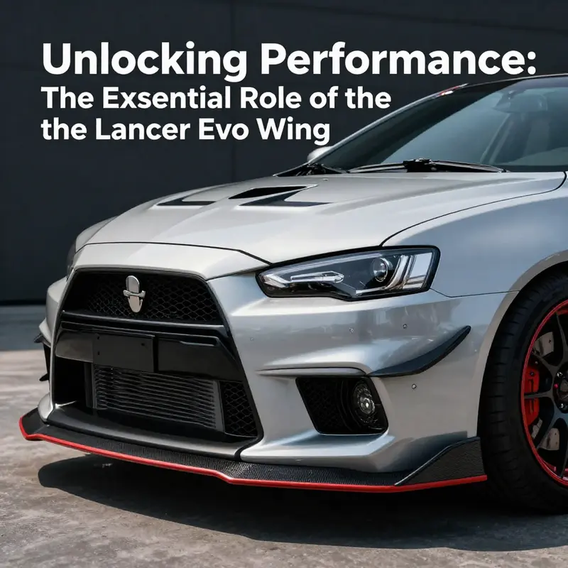 The design and aerodynamic features of the Lancer Evo Wing are crucial for vehicle performance.