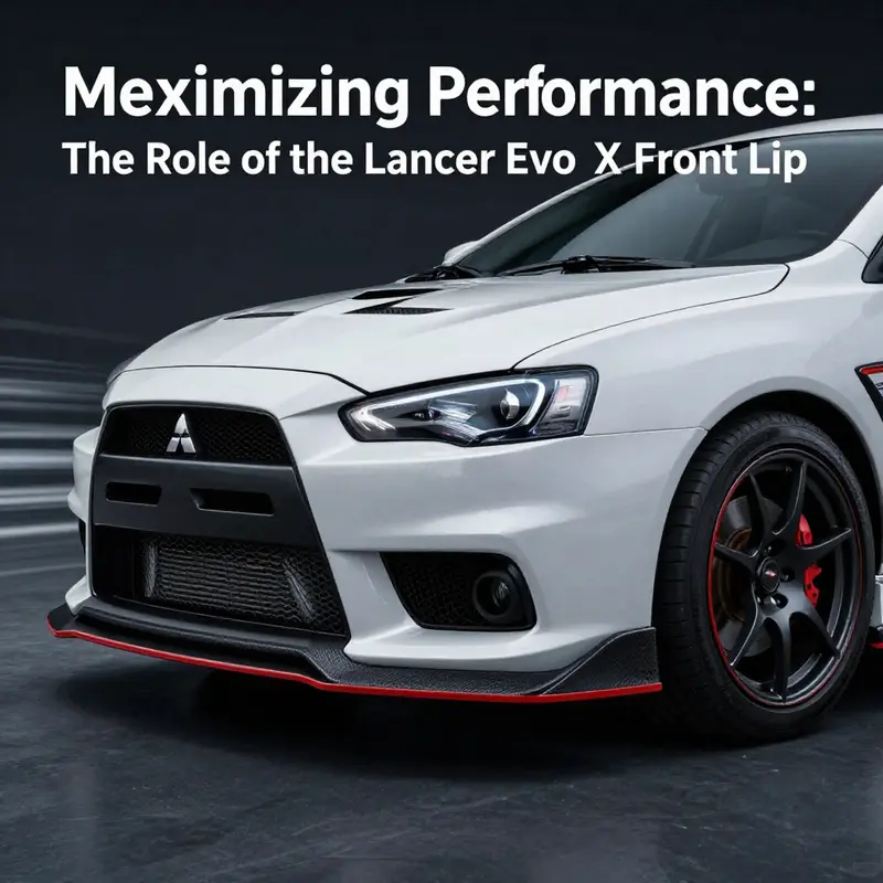 The front lip significantly reduces aerodynamic lift, enhancing high-speed stability.