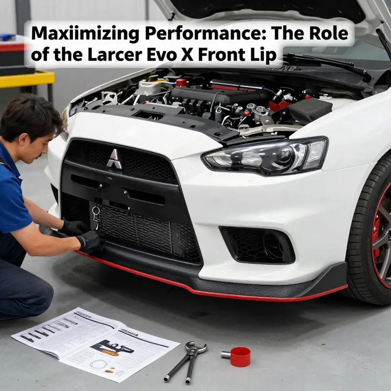 The front lip significantly reduces aerodynamic lift, enhancing high-speed stability.