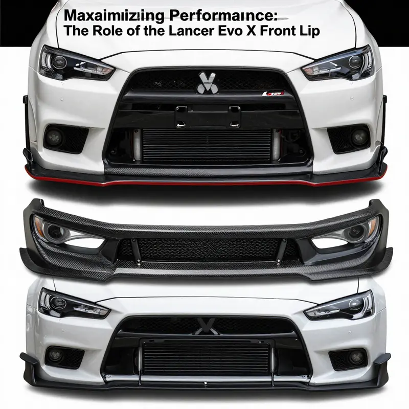 The front lip significantly reduces aerodynamic lift, enhancing high-speed stability.