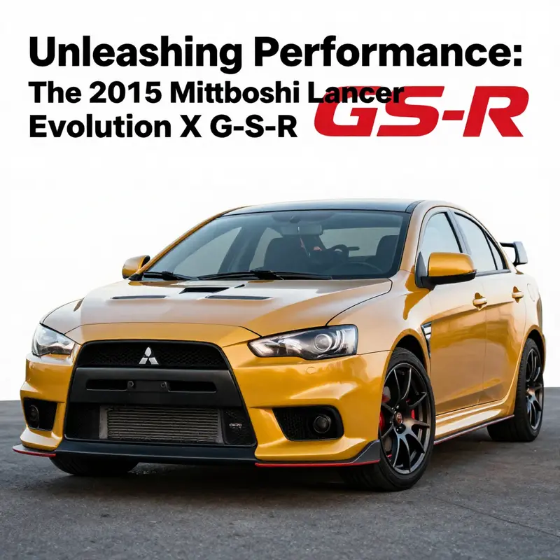 The striking design elements emphasize the sportiness of the Lancer Evolution X GS-R.