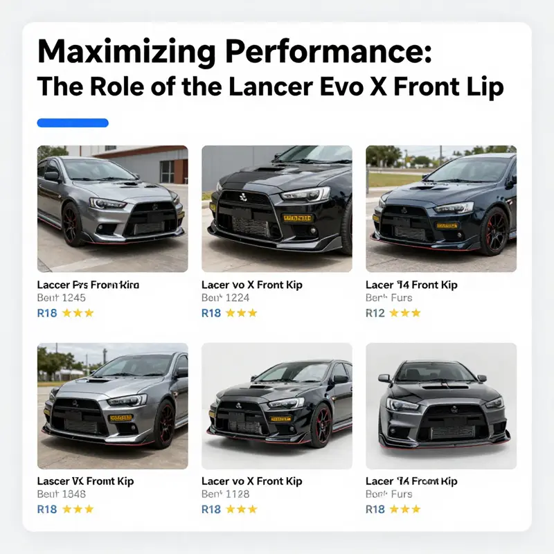 The front lip significantly reduces aerodynamic lift, enhancing high-speed stability.