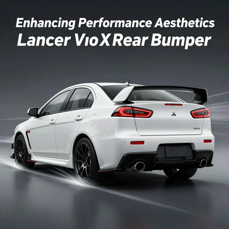 An ABS plastic rear bumper showcasing its smooth surface and durability.