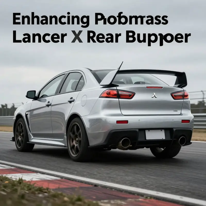 An ABS plastic rear bumper showcasing its smooth surface and durability.