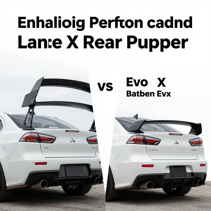 An ABS plastic rear bumper showcasing its smooth surface and durability.