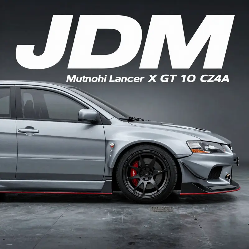 The Mitsubishi Evolution X GT 10 CZ4A on a winding road, exemplifying its design and specification highlights.