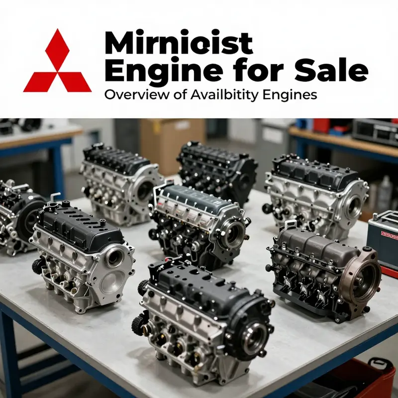 Array of Mitsubishi Lancer Evolution engines emphasizing available options for buyers.