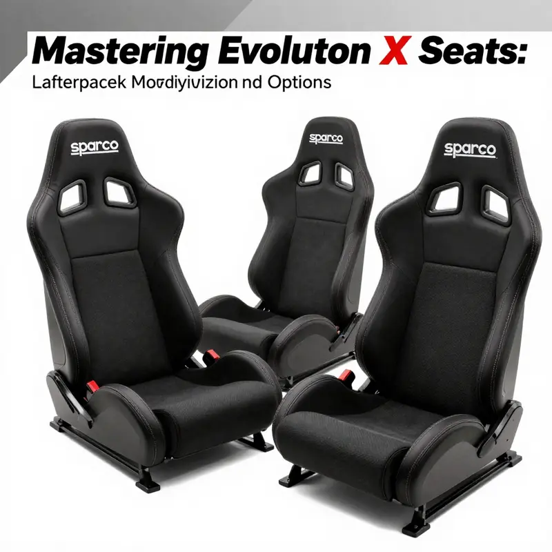 Detailing the luxurious design and materials of Recaro seats in the Lancer Evolution X.