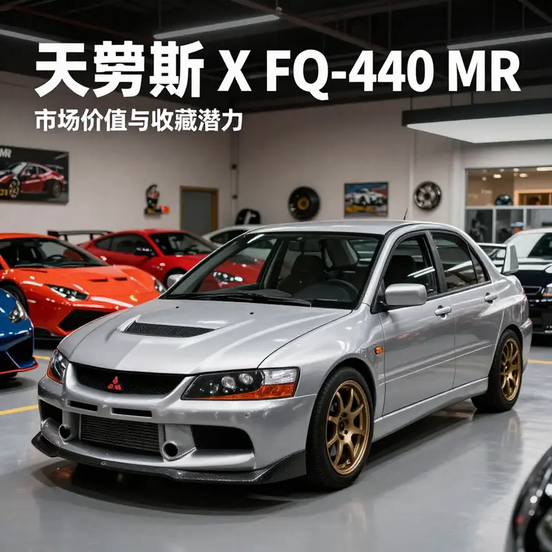 The Mitsubishi Lancer Evolution X FQ-440 MR demonstrates its power and performance prowess on the racetrack.