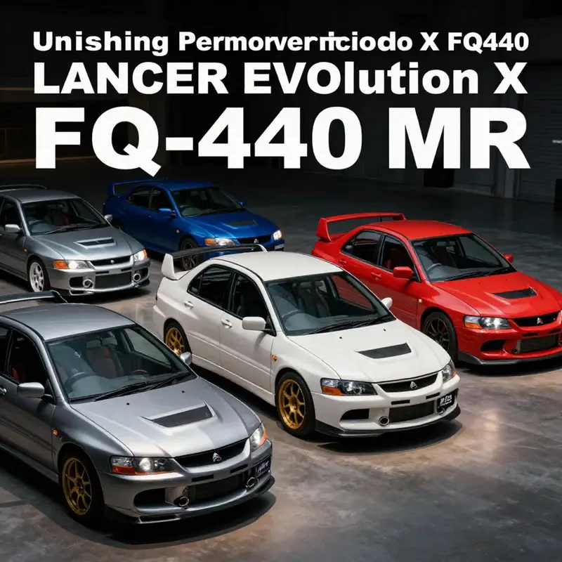 The heart of the Lancer Evolution X FQ-440 MR: a powerful and meticulously tuned turbocharged engine.