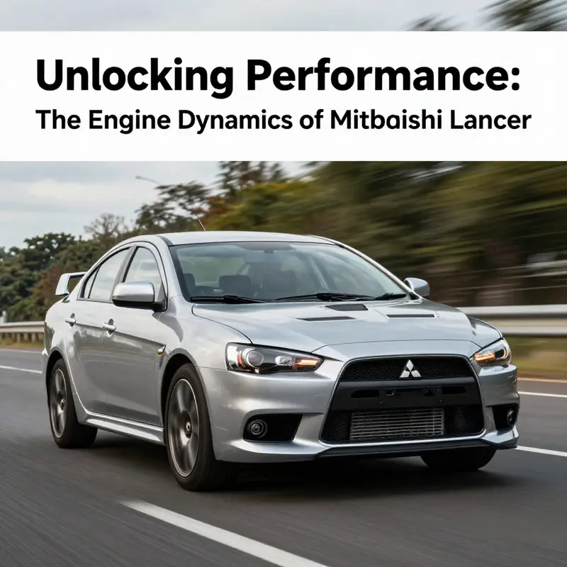 The innovative MIVEC engine in a Mitsubishi Lancer, highlighting its advanced valve timing technology.