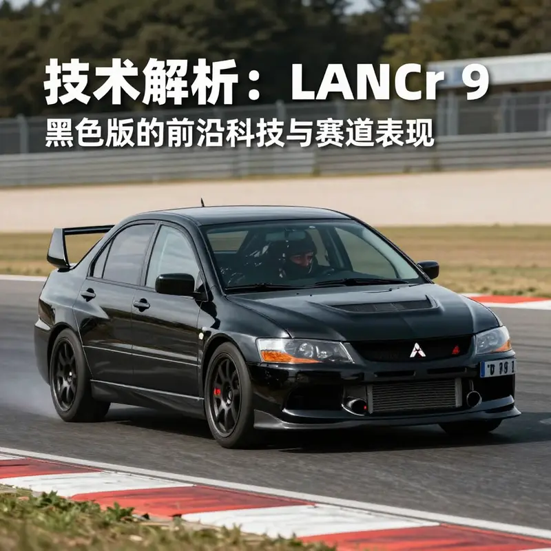 The Mitsubishi Lancer Evo 9 Black, highlighting its bold design and exemplary performance features.