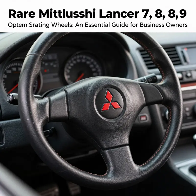 An original Mitsubishi Lancer Evo 7 steering wheel illustrating its exemplary craftsmanship.
