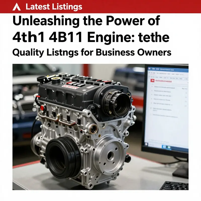 Current sales listings of the Mitsubishi 4B11 engines available on eBay.