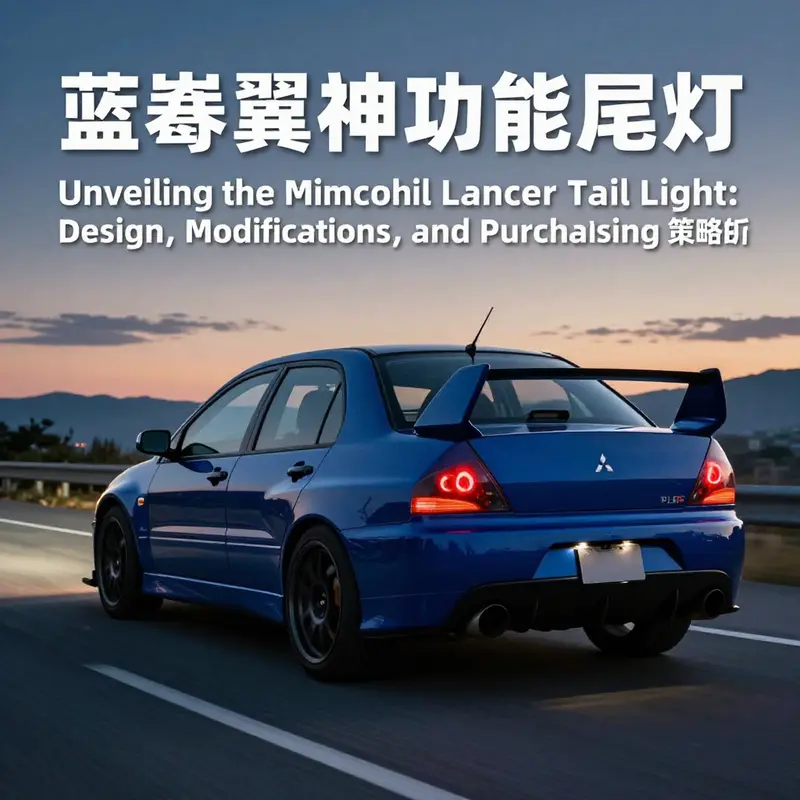 A detailed look at the factory design of the Mitsubishi Lancer Evolution tail light highlighting its advanced technology.