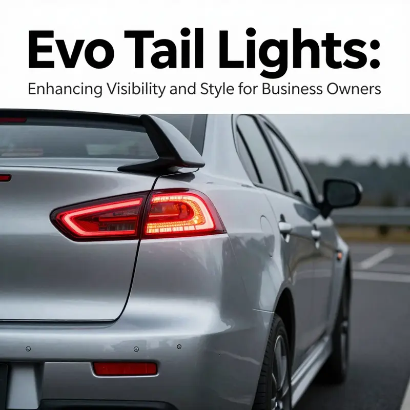 Aftermarket Evo tail lights provide customization options to enhance the vehicle’s aesthetic appeal.