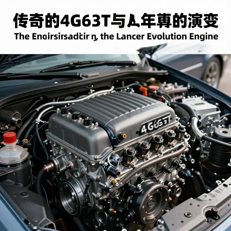 The legendary 4G63T engine showcasing its design and significance in Lancer Evolution history.